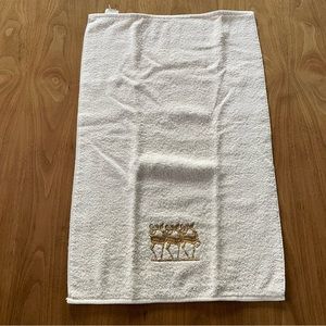 EUC reindeer hand towel